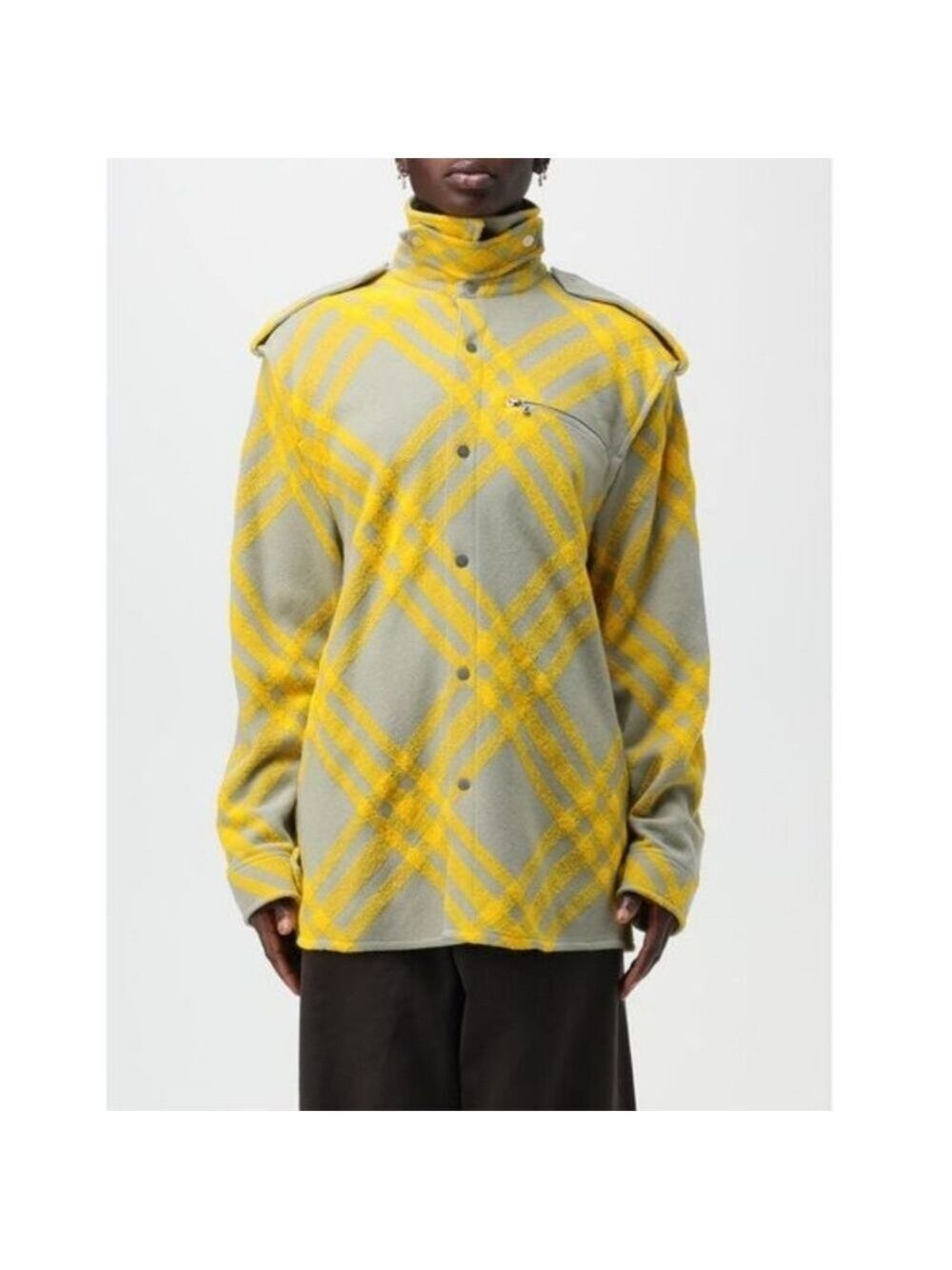 Burberry Check Plaid Pattern Wool Blend Jacket, Size 8 - Picture 2 of 16